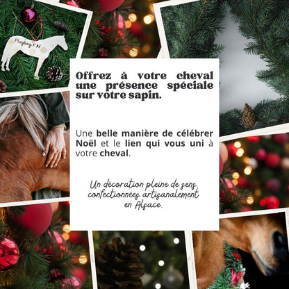 🎄 Décoration personnalisée | Ton cheval sur ton sapin