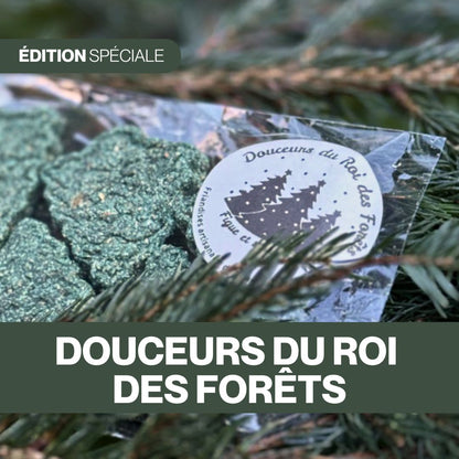 Douceurs Gourmandes du Roi des Forêts Spiruline-Figue 💚 Friandises naturelles pour chevaux 🎄 Édition Spéciale Noël