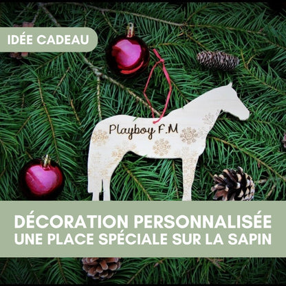 🎄 Décoration personnalisée | Ton cheval sur ton sapin